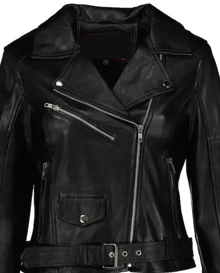 Women's Donna Leather Biker Jacket - Verrati - Supreme Leather
