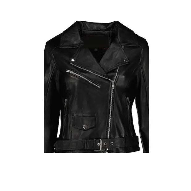 Women's Donna Leather Biker Jacket - Verrati - Supreme Leather Supply 