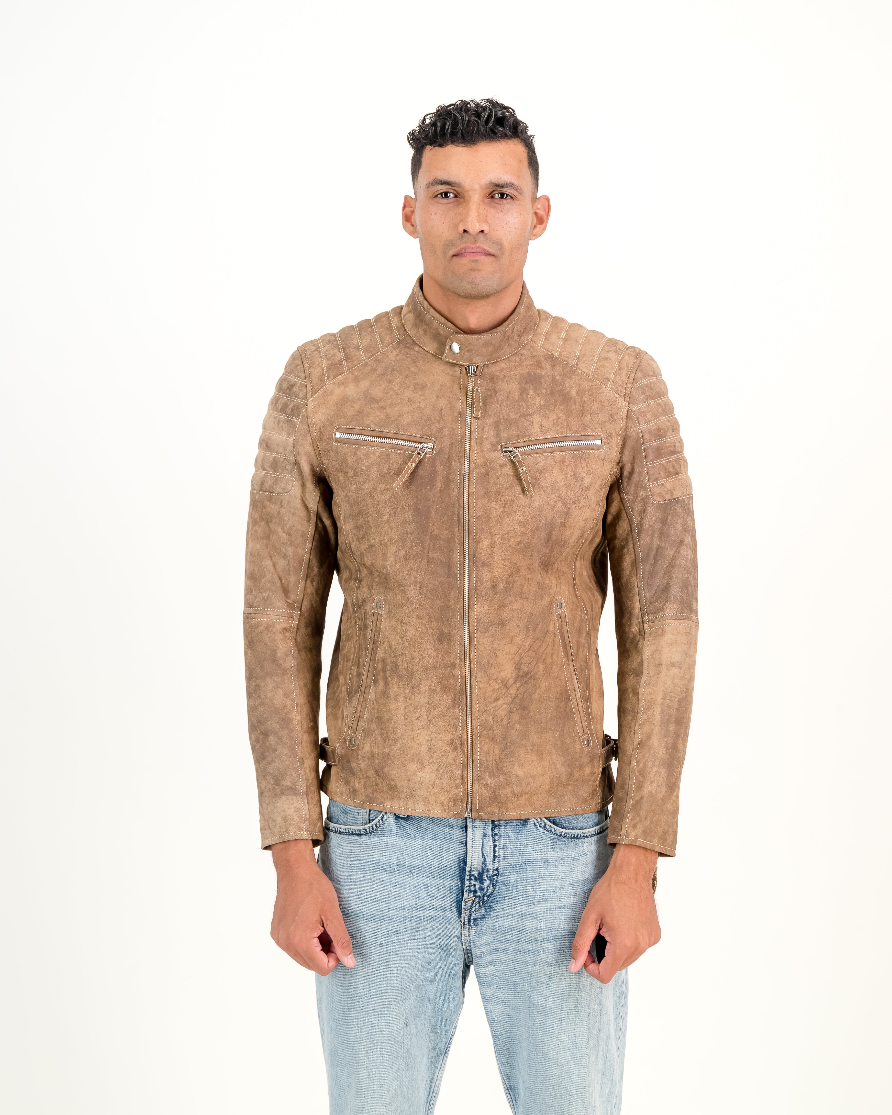 Supreme leather trucker jacket SorMレザージャケット
