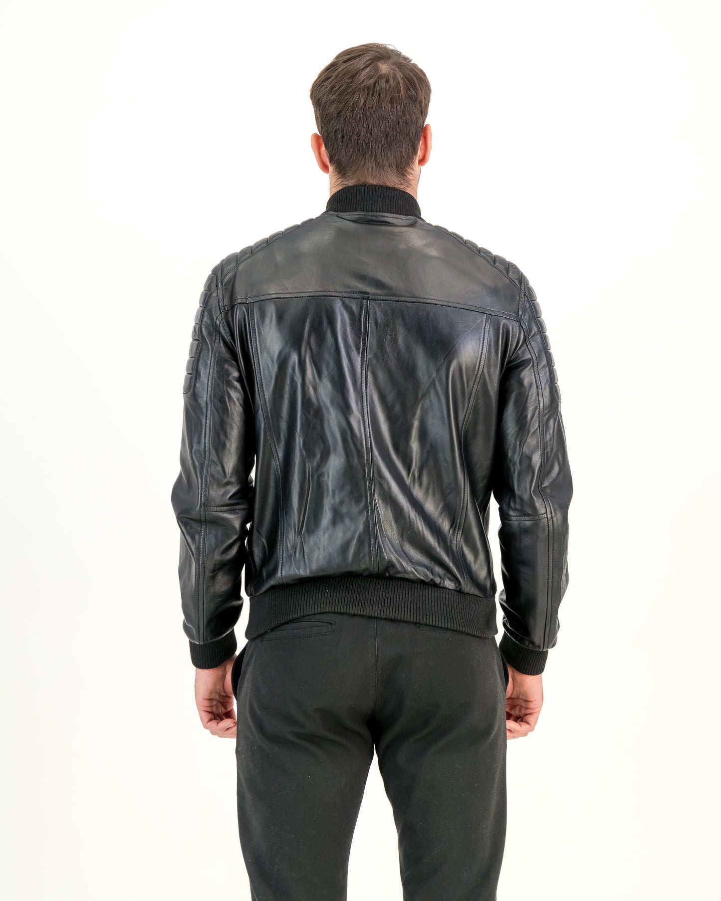 Men's Ricky Bomber Jacket (Black)- Verrati Verrati