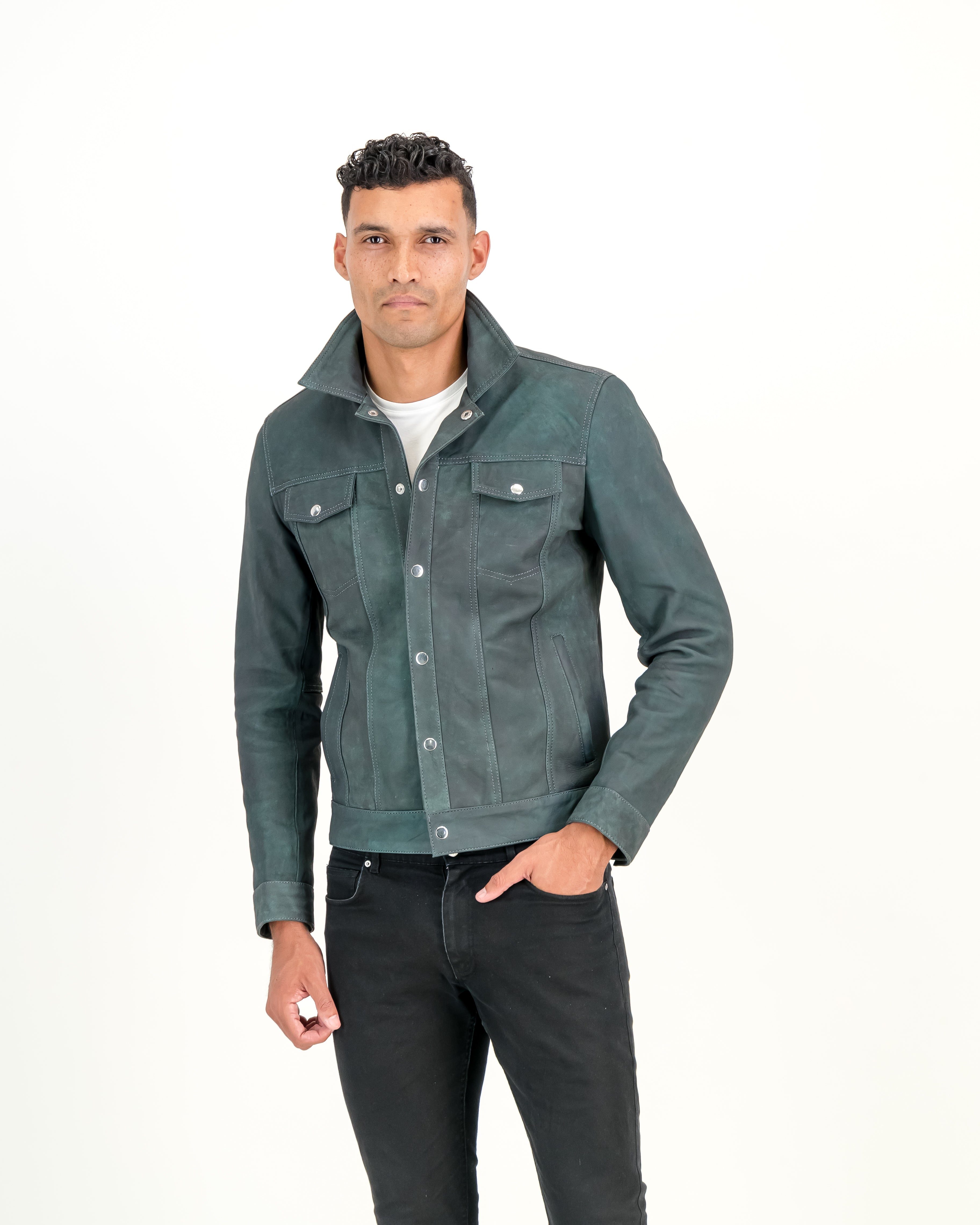 Men's Siciliano Leather Shirt Jacket - Verrati – Supreme Leather