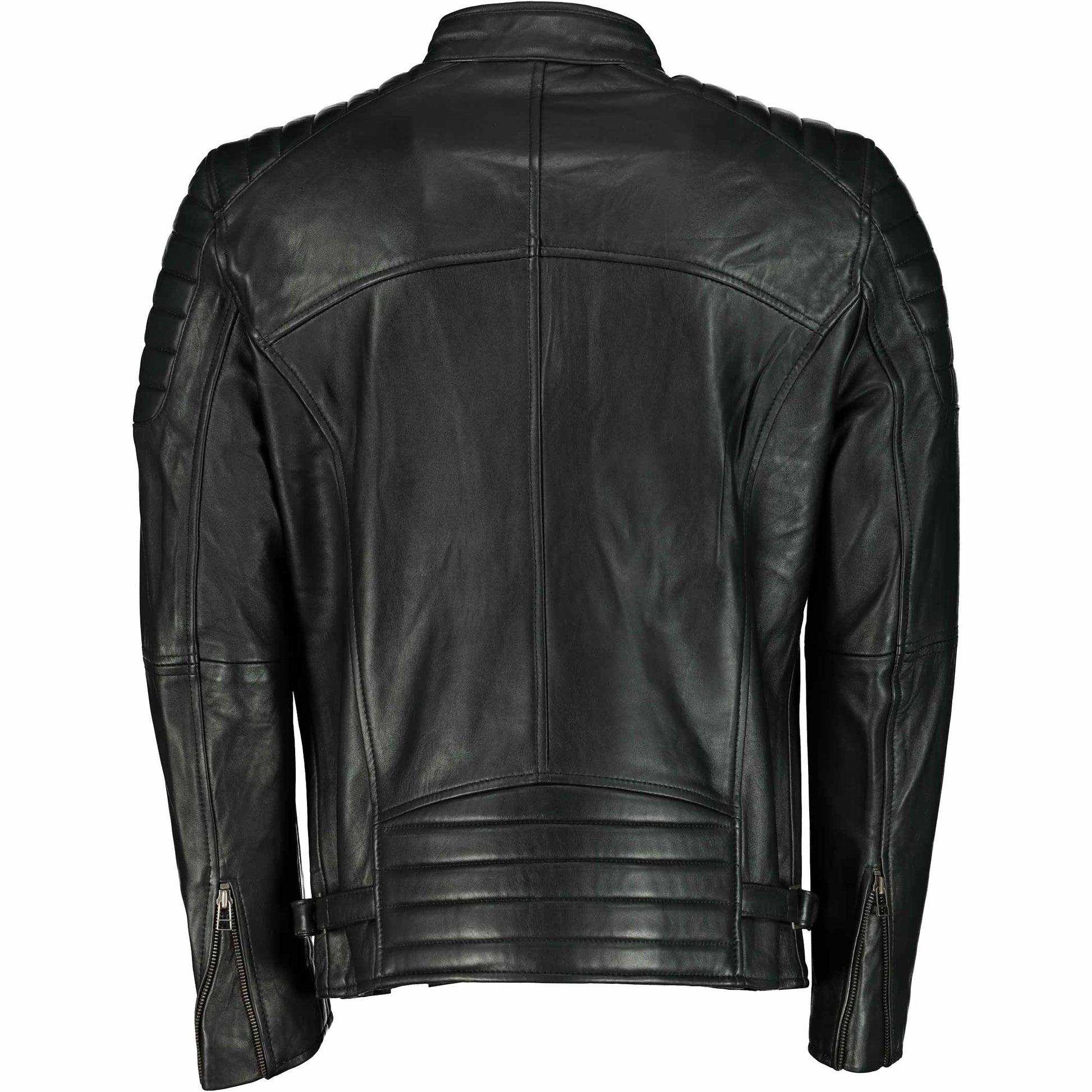 Men's Billy-J Black Leather Jacket- Supreme Leather Supreme Leather