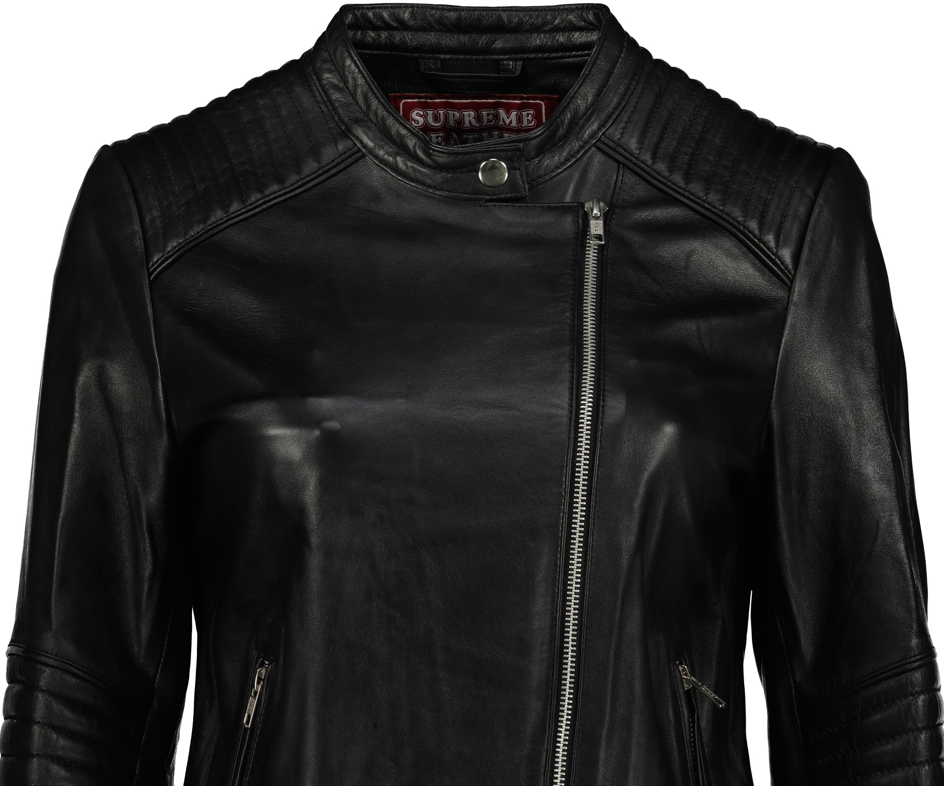 Woman jacket mod. Zara in genuine Black leather 100% made in Italy