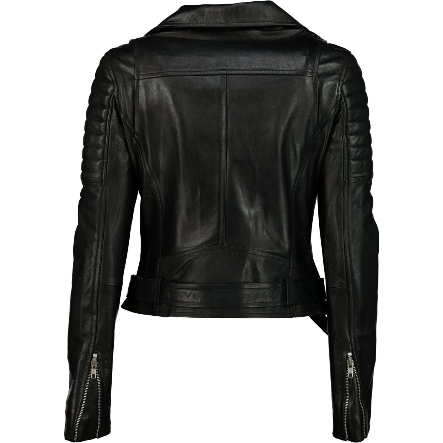 Women's Cargo Biker 100% Leather Jacket- Supreme Leather - Supreme Leather Supply 