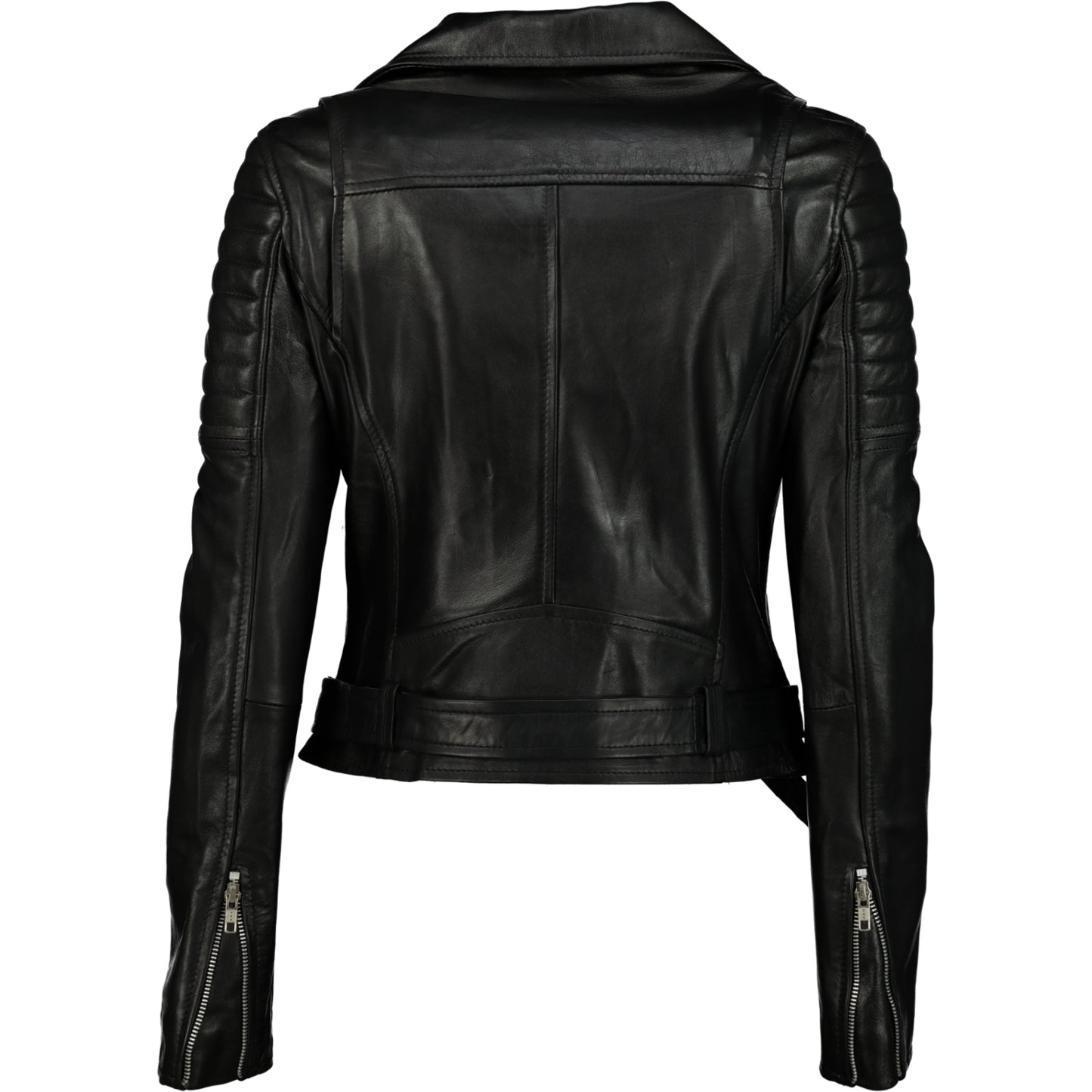 Women's Cargo Biker 100% Leather Jacket- Supreme Leather